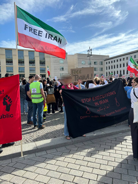 Demo gegen Hinrichtungen am Brandenburger Tor