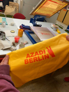 Siebdruck Azadi Berlin