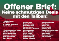 Keine schmutzigen Deals mit den Taliban!